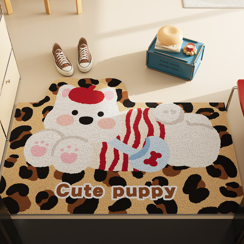 卡通轻奢入户门地垫耐脏免洗pvc可裁剪进门地毯现代简约门口脚垫,居家布艺,入户地垫,淘宝优惠券,粉丝福利购,淘宝优惠卷