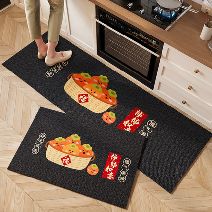 转角厨房垫防水整铺地垫2025新款7字型免洗可擦水垫脚垫防溅水垫