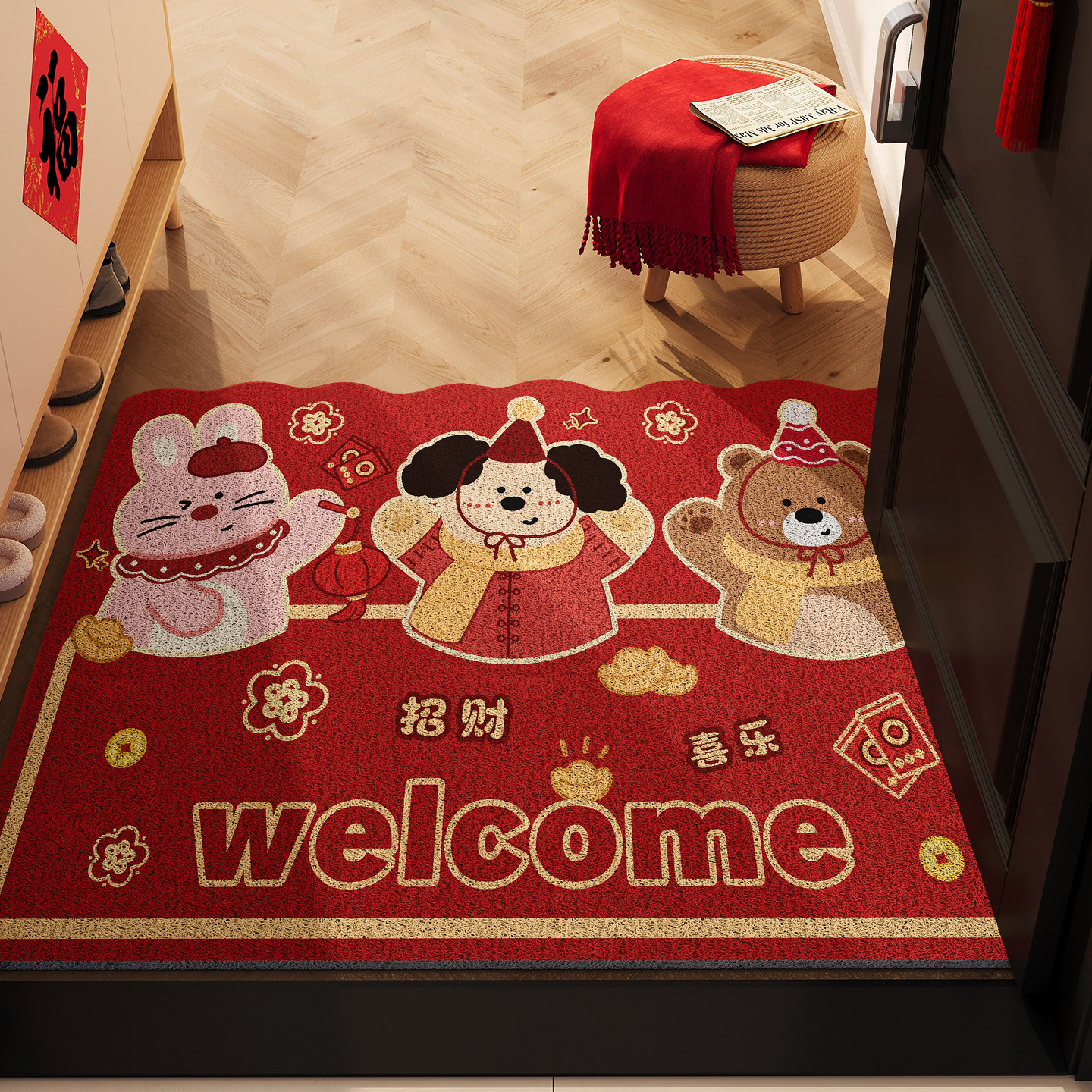 入户门口进门地垫丝圈蹭土免洗脚垫家用室内玄关防滑耐脏地毯门垫,居家布艺,入户地垫,淘宝优惠券,粉丝福利购,淘宝优惠卷