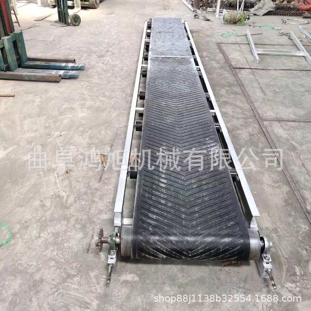 Z字形带隔板定制皮带机器 多种带宽可选 配备轮子可移动散包两用