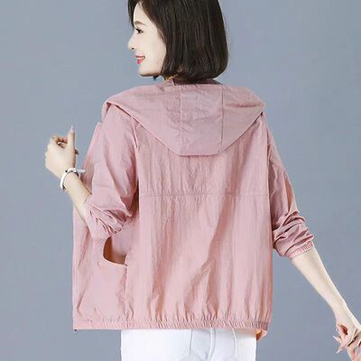 防晒衣女夏季外套2025年新款防紫外线透气宽松大码薄款开衫防晒衫