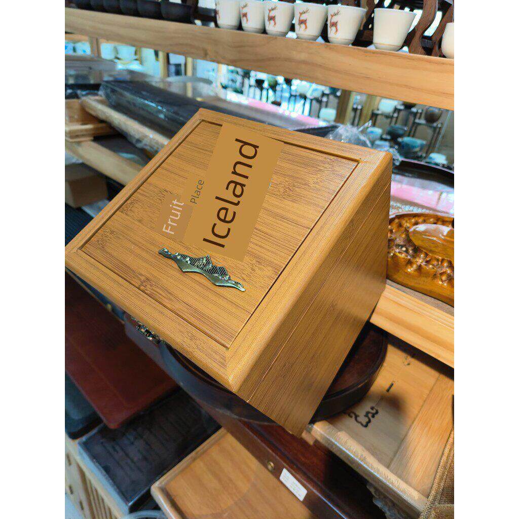 普洱熟茶高端礼品盒礼品袋通用散茶包装礼盒 冰岛500克生茶木盒子