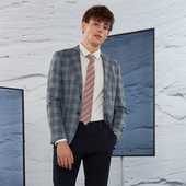 商务休闲绵羊毛格子西装 春秋款 外套上衣 UOMO男士 LIU·JO