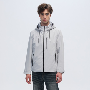 休闲舒适连帽宽松版 秋冬款 夹克冲锋衣外套上衣 UOMO男士 LIU·JO