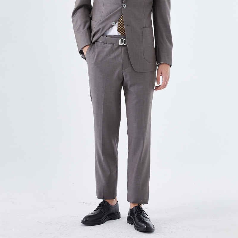 LIU·JO UOMO男士 秋冬款休闲舒适绵羊毛无弹力长裤西服裤装西裤