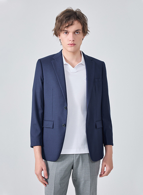 LIUJO男士商务休闲日常绵羊毛西装外套上衣09107225017