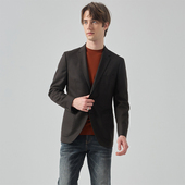 商务休闲平驳领绵羊毛西服外套上衣 秋冬款 LIU·JO UOMO男士