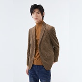 商务休闲纯棉平驳领西服外套上衣 秋冬款 LIU·JO UOMO男士