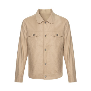 时尚 风外套 舒适夹克09101215010 工装 LIU·JOUOMO浅卡其色翻领