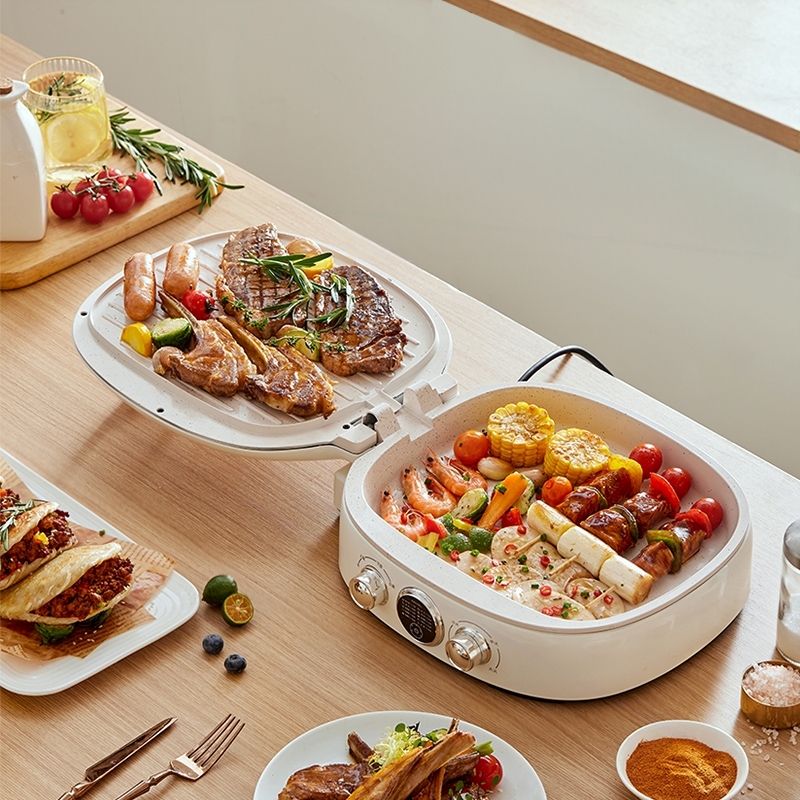 日本陶瓷电饼铛家用双面加热不粘