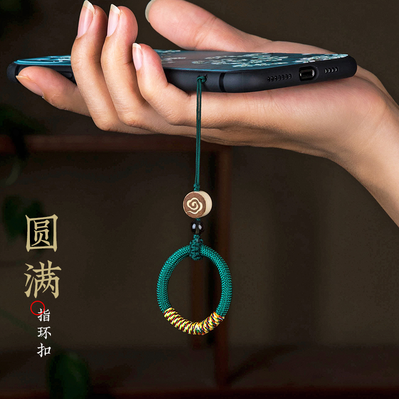 古风手机挂绳短款u盘女男工编织