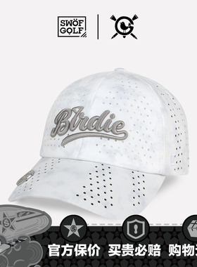 SWOF GOLF 思沃福高尔夫帽子 BIRDIE字母刺绣 网孔软顶鸭舌棒球帽