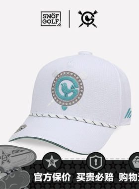 SWOF GOLF 思沃福高尔夫球专业帽子 白色刺绣舒适面料卡车棒球帽