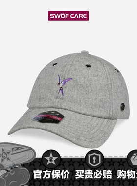 思沃福SWALLOW灰色软顶男女款刺绣棒球帽