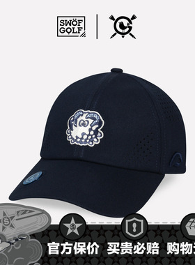SWOF GOLF 思沃福高尔夫 高球蟹蟹艺术帽子 透气网孔水晶棒球帽