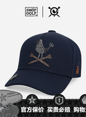 SWOF GOLF 思沃福高尔夫帽子 幸运水晶小鸟球 大头围卡车棒球帽