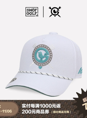思沃福高尔夫白色BIRDIE棒球帽