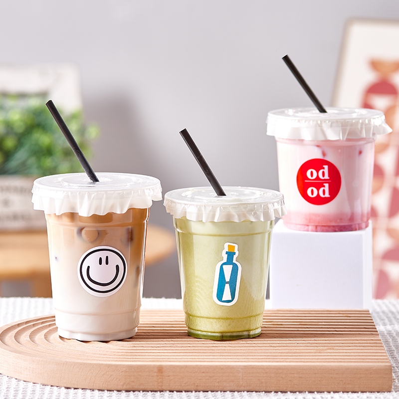 高颜值一次性果汁杯冷饮杯