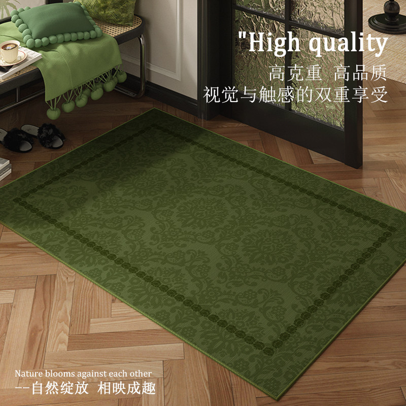 绿色地垫入户门垫中古风家用脚垫