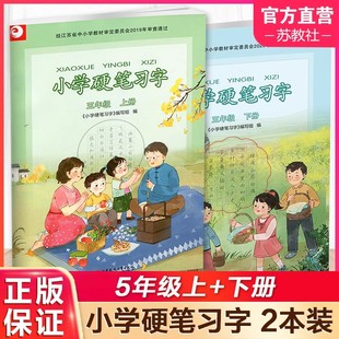 2025新版小学硬笔习字册五年级上下册部编人教版江苏教版小学5五年级上册下册硬笔习字同步课本教材写字描红本楷书铅笔钢笔练字帖