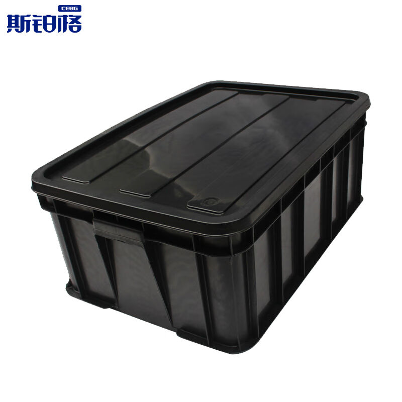 斯铂格BGB-80带盖防静电周转箱塑料收纳箱EDS零件盒电子元件盒27
