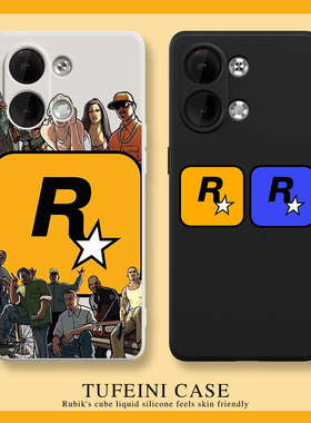 侠盗猎车iqoo10一加ACE2手机壳硅胶女vivoS17pro男oppoK10适用FindX5新款创意reno6卡通neo8趣味x100个性R星