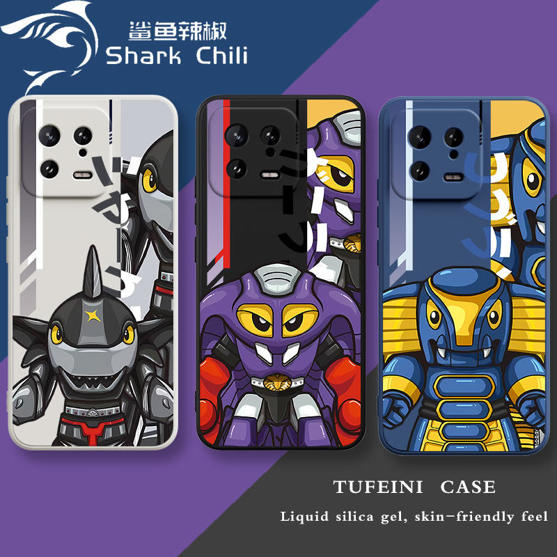 鲨鱼辣椒红米k60小米13手机壳k50pro适用note11tpro蝎子12新款10s女11