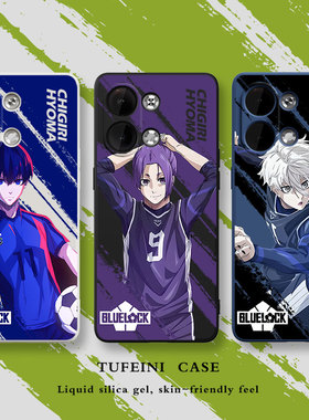 蓝色监狱oppoK10手机壳vivoS16一加11适用neo7新款iqoo11pro洁世一Reno9女男8情侣10卡通创意7硅胶8T蜂乐回9R