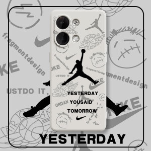 乔丹Reno9手机壳vivoS15适用oppoK10x新款iqoo11/10个性创意neo7女6男8pro一加9R情侣10液态X80硅胶8T潮牌5软