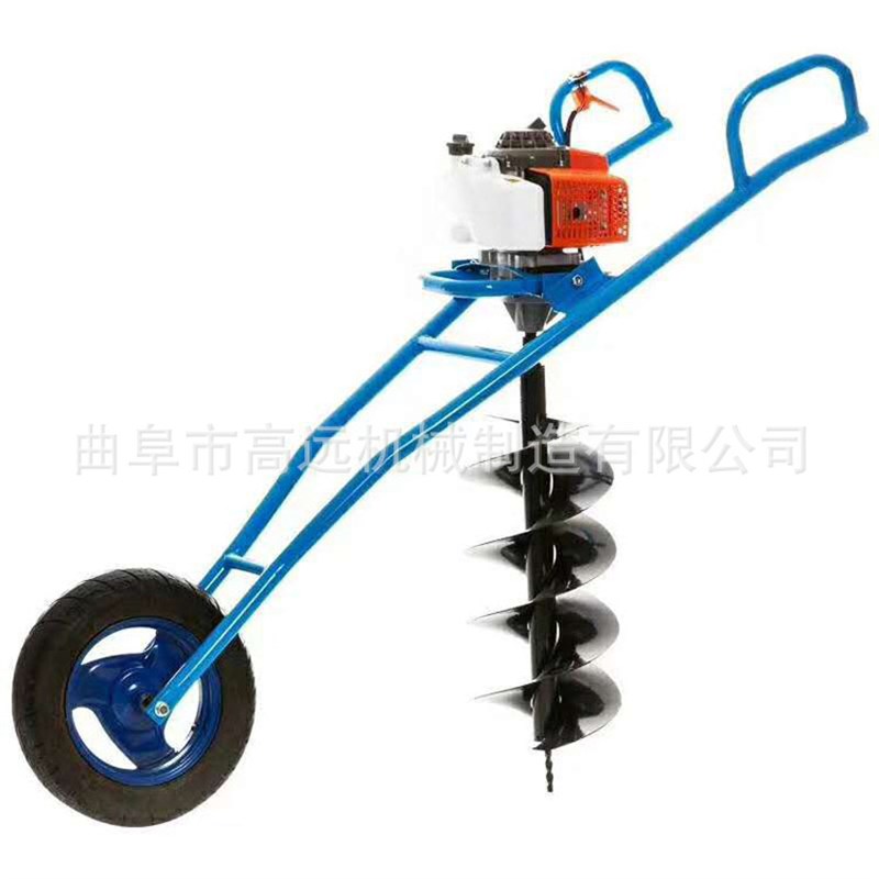 小型手提式挖坑j机  大马力打眼机  手推汽油挖坑机