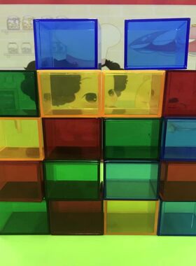 木制积木b教具三角形正方体立方体圆形半圆形几何积木做工光滑细