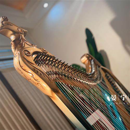 子晏国乐|箜篌 37弦手拨半转调现代箜篌双排弦 可定制颜色
