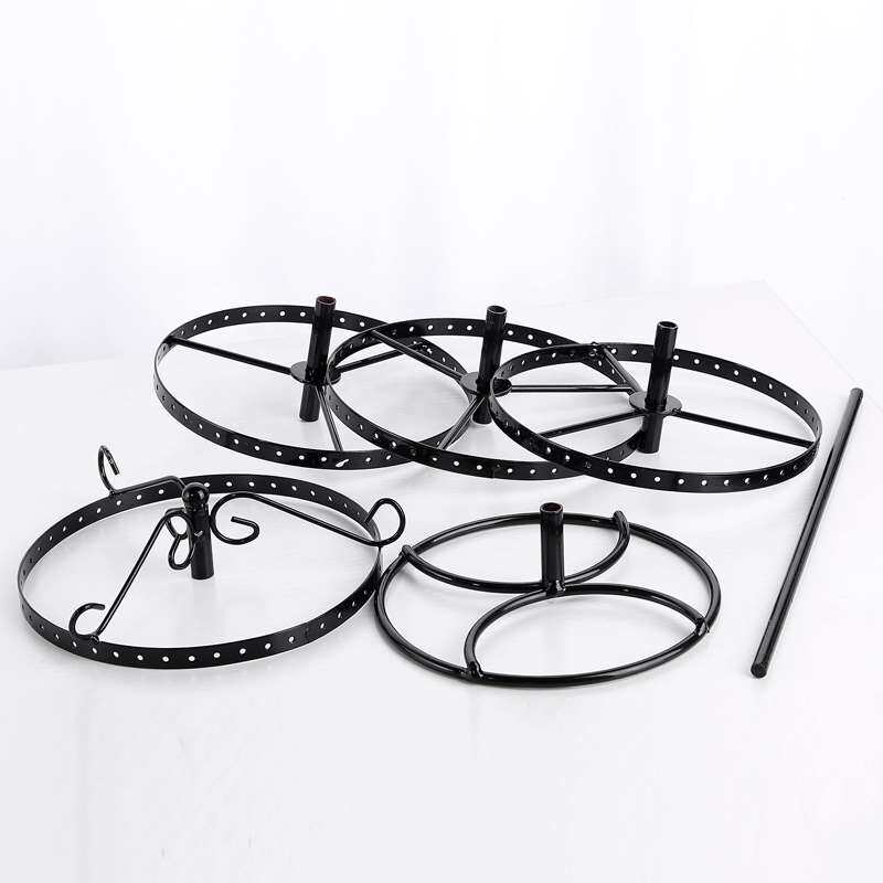 高档铁艺旋转四层耳环架首饰架饰品展示架挂耳环耳饰耳钉耳坠展架