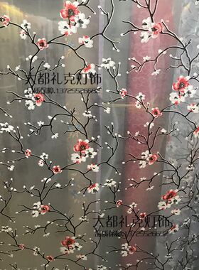 新中式纱网灯罩i材料羊皮纸PVc透光片木格屏风隔断透光膜
