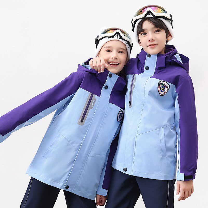 高中班服小学生校服套装秋冬装加绒保暖运动三件套定制羽绒服肉胆