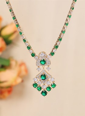 复古婚礼配饰轻奢高级o感套装不规则设计时尚感百搭项链女厂家