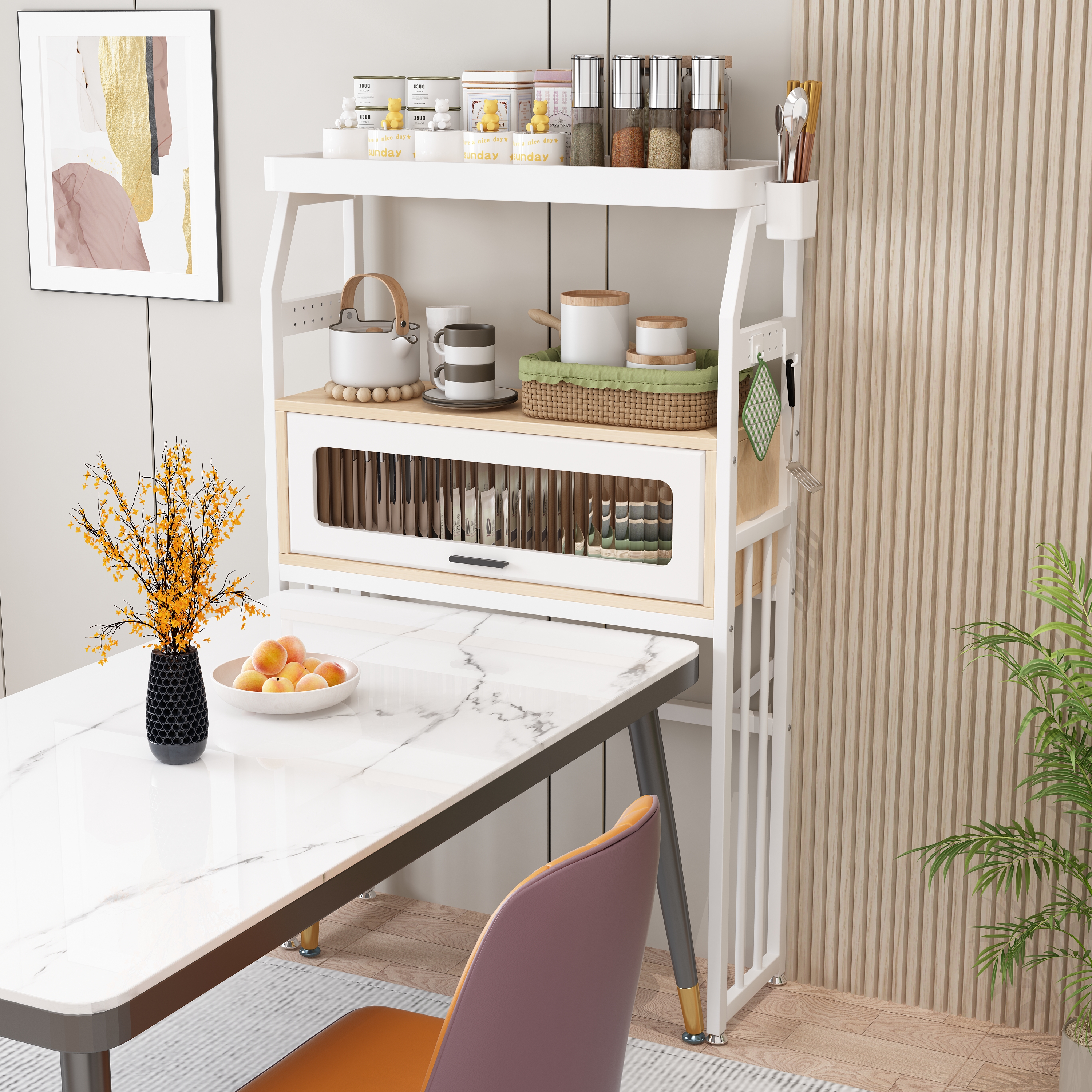 新款厨房置物架多层收纳架