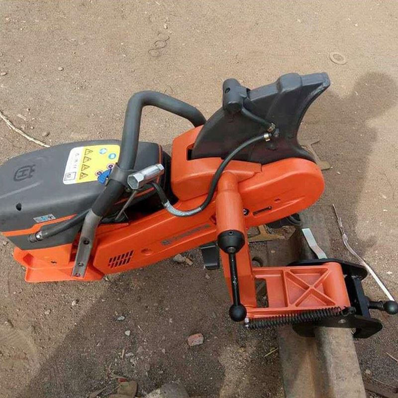 k1270内燃钢轨切割机 手持内燃式无齿锯轨机 汽油轨道切割机