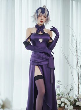 黑贞cos服旗袍礼服Fate黑贞德