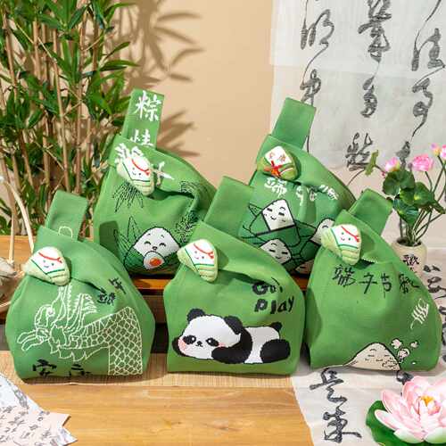 端午伴手礼手提针织包编织手腕包