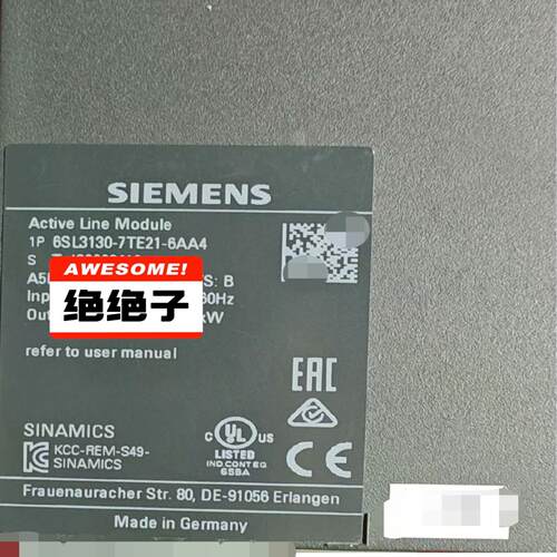 议价西门子SINAMICS变频器6SL3130-7TE21-6A