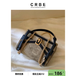 CR女包 剑桥酒神小方包2023年流行的包包废土风链条包单肩斜挎包