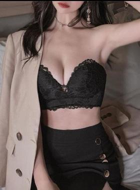 bottom and chests Sexy beautiful bra thick ring on