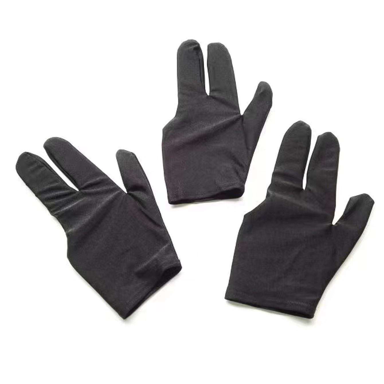 gloves sweat-absorbent table pool billiard black snooker