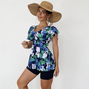 covering belly Tankini swimsuit style shorts Skirt boxer