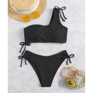 piece womens multi bikini threaded color Two