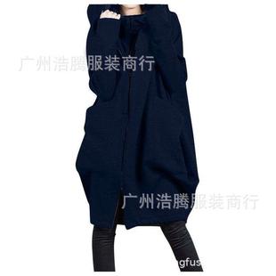 sweatshirt length hooded Solid pocket mid color zipper