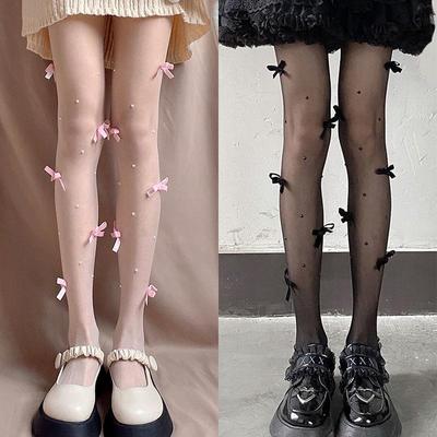 pearl stockings stockings women bow pantyhose sexy thin