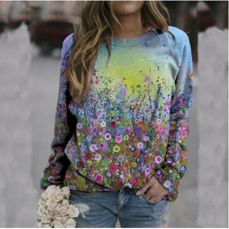 scenery pullover floral hoodies sweatshirts tracksuits
