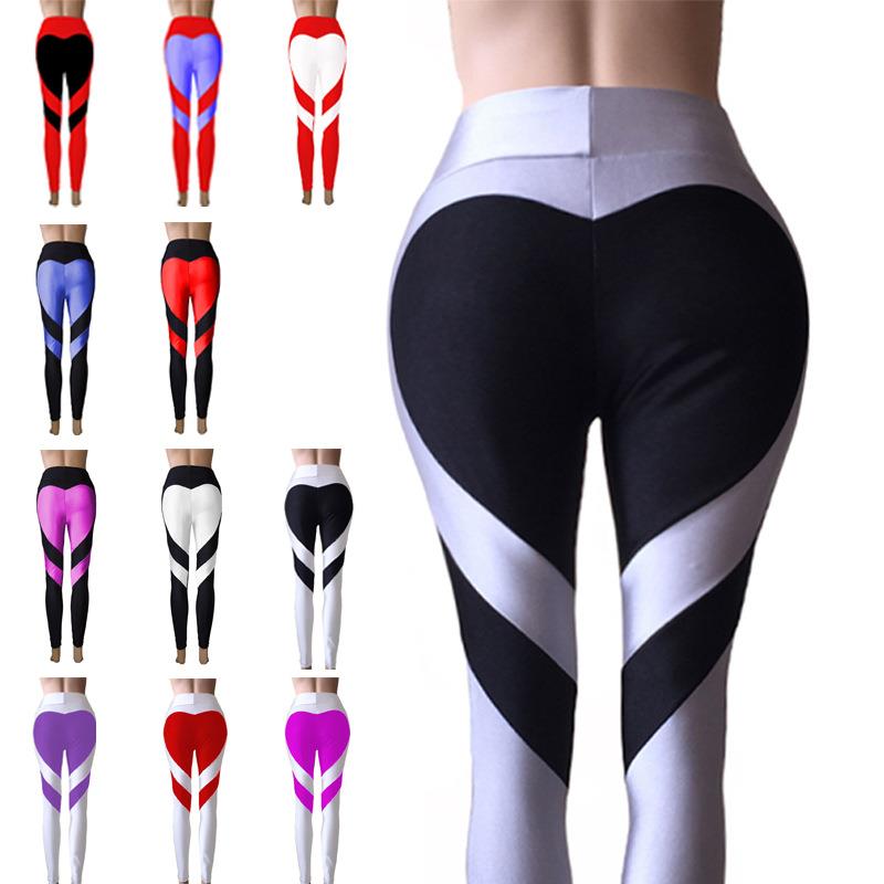butt lift leggings pants women yoga tight patchwork for